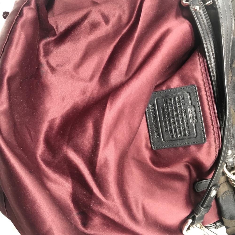 Coach Brooke Signature Sateen Hobo Shoulder Handbag Purse ✅Offers Welcome - Picture 12 of 13